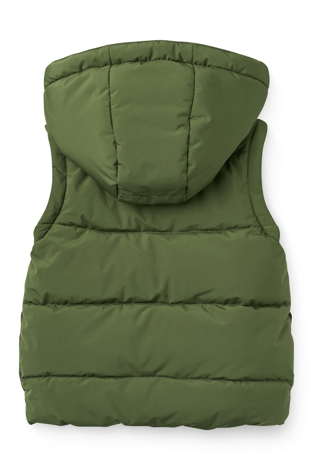 2 in 1 Puffer Jacket w. Removable Sleeves - Dk. Green
