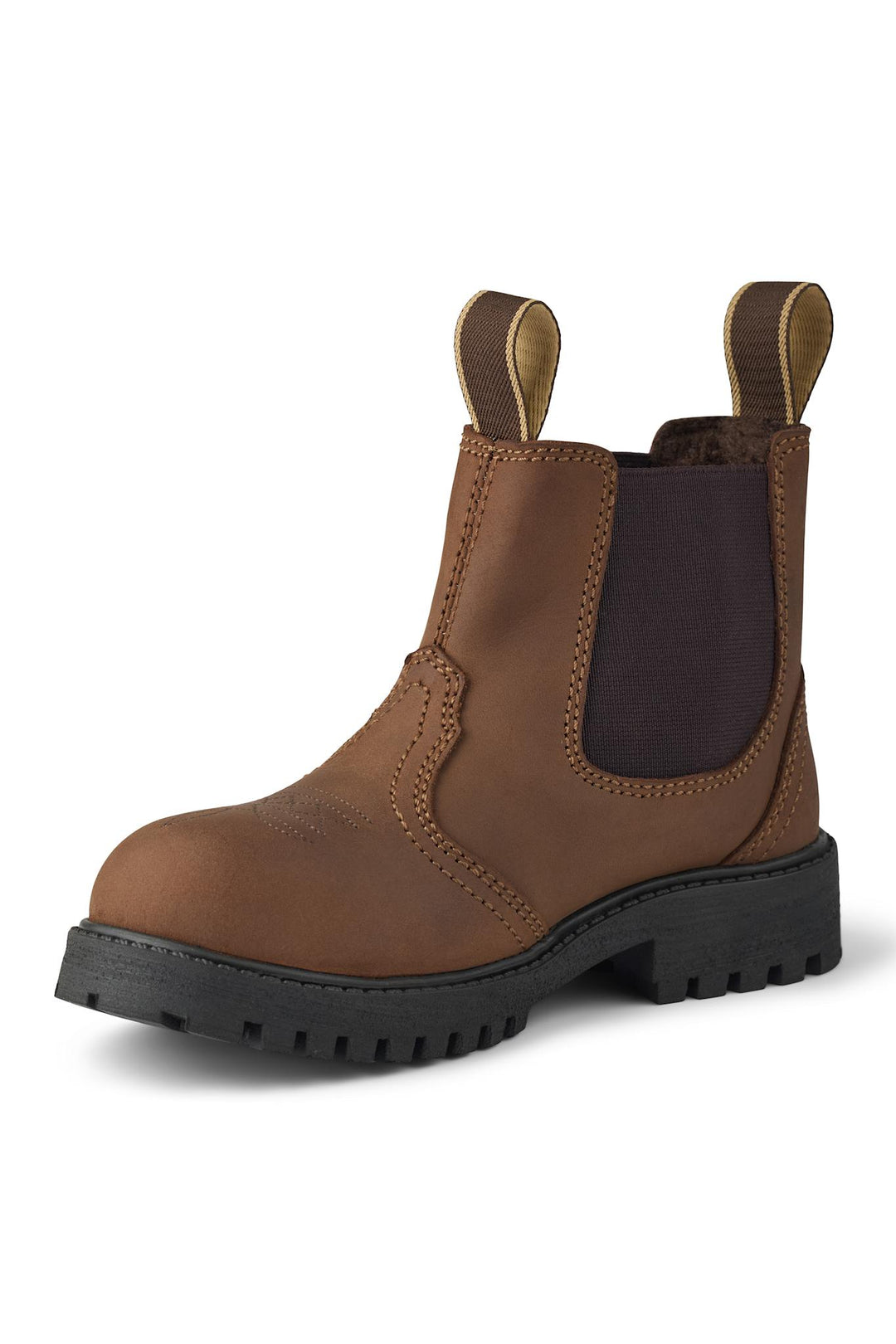 Chelsea Cowboy Boots w. Warm Lining - Dk. Brown