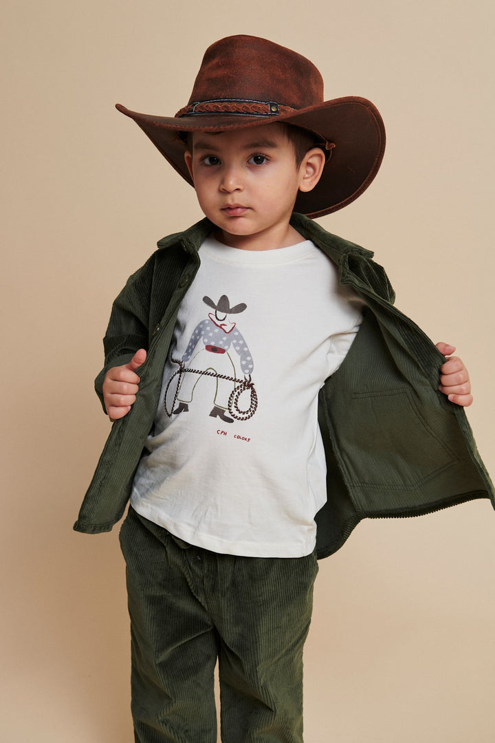 CORDUROY OVERSHIRT - DK GREEN