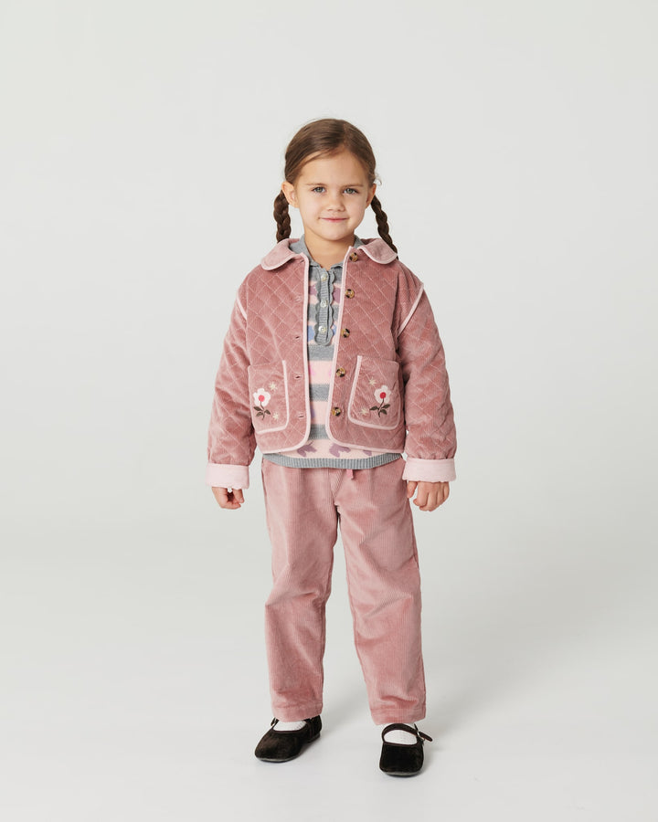 Corduroy Pant W. Adj. Waist - WINTER ROSE