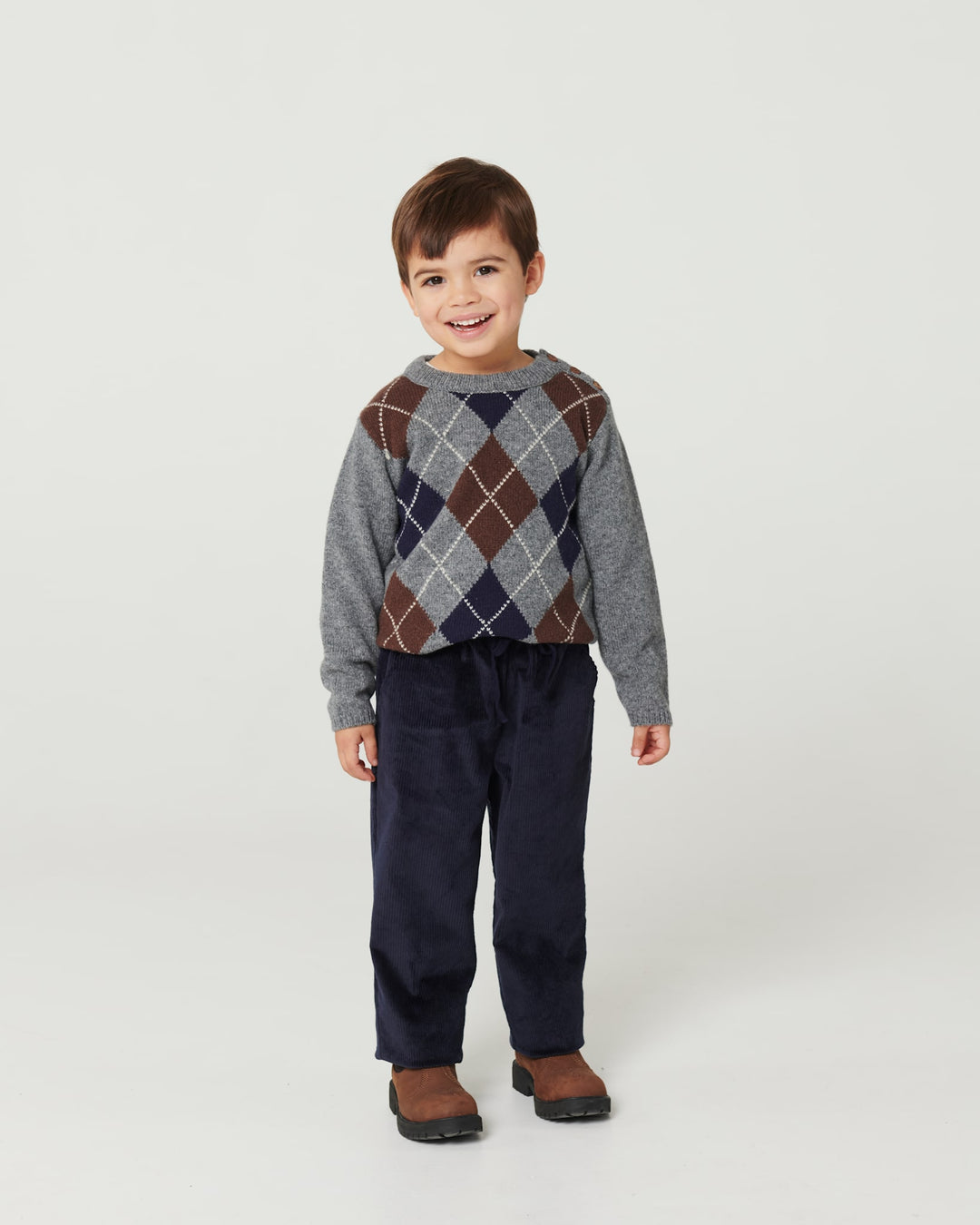 Corduroy Pant W. Adj. Waist - NAVY