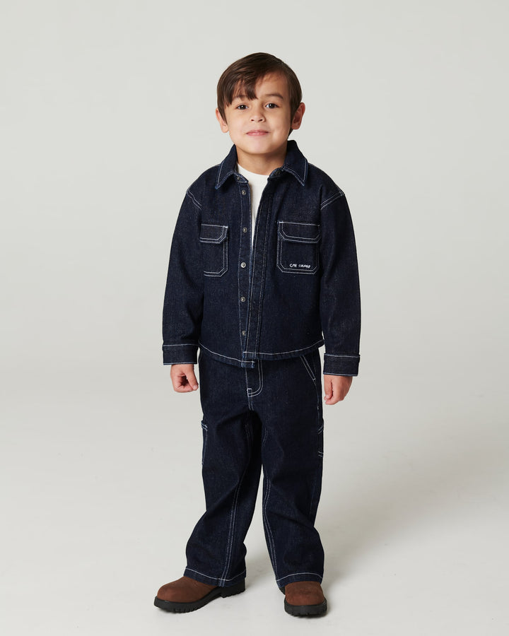 Organic Regular Denim Shirt - Raw Denim