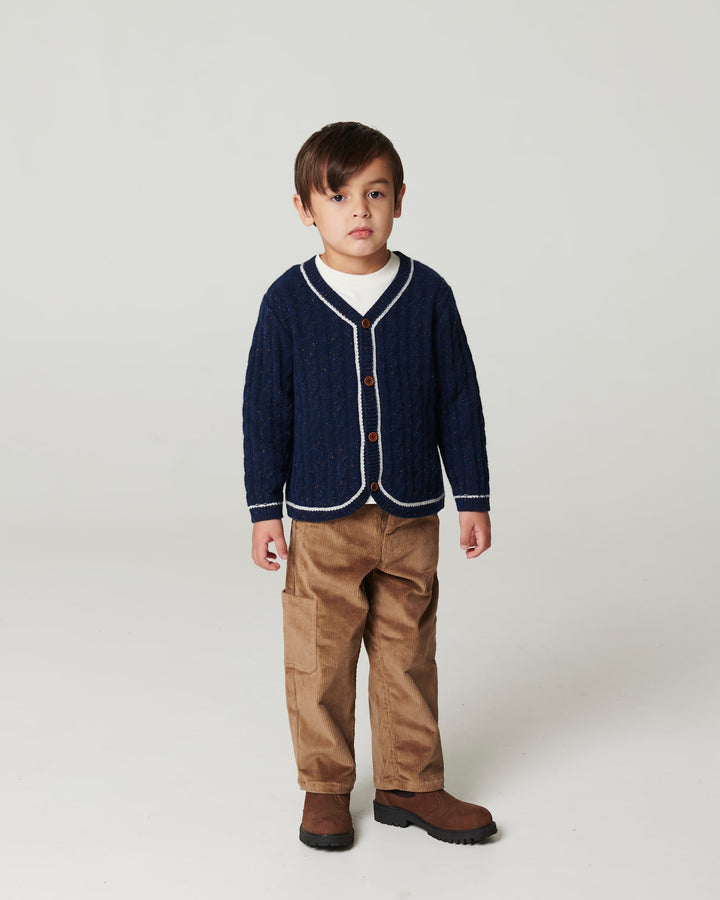 Corduroy Cargo Pants - Brown