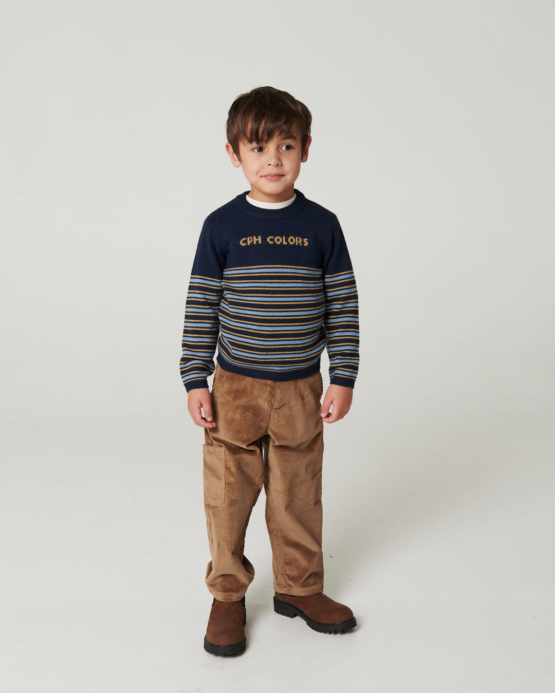 Striped Merino Sweater - Navy Comb.