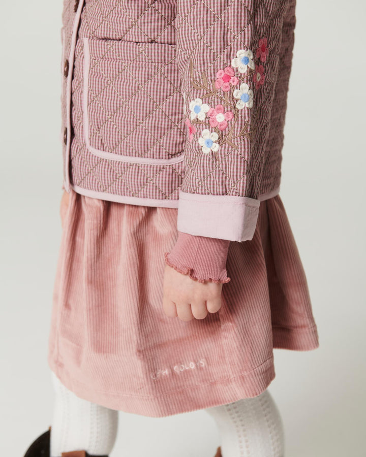 Corduroy Skirt - Winter Rose