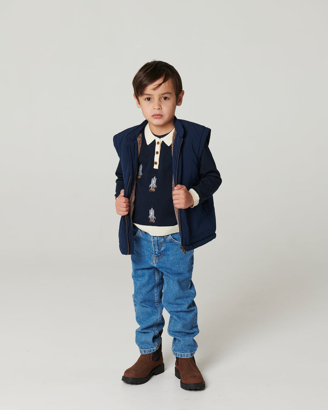 ORGANIC JUNIOR JEANS - REGULAR FIT - INDIGO BLUE WASHED