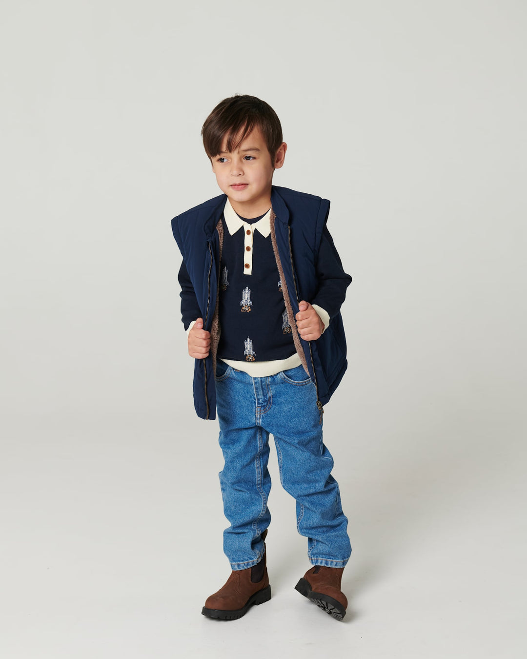ORGANIC JUNIOR JEANS - REGULAR FIT - INDIGO BLUE WASHED