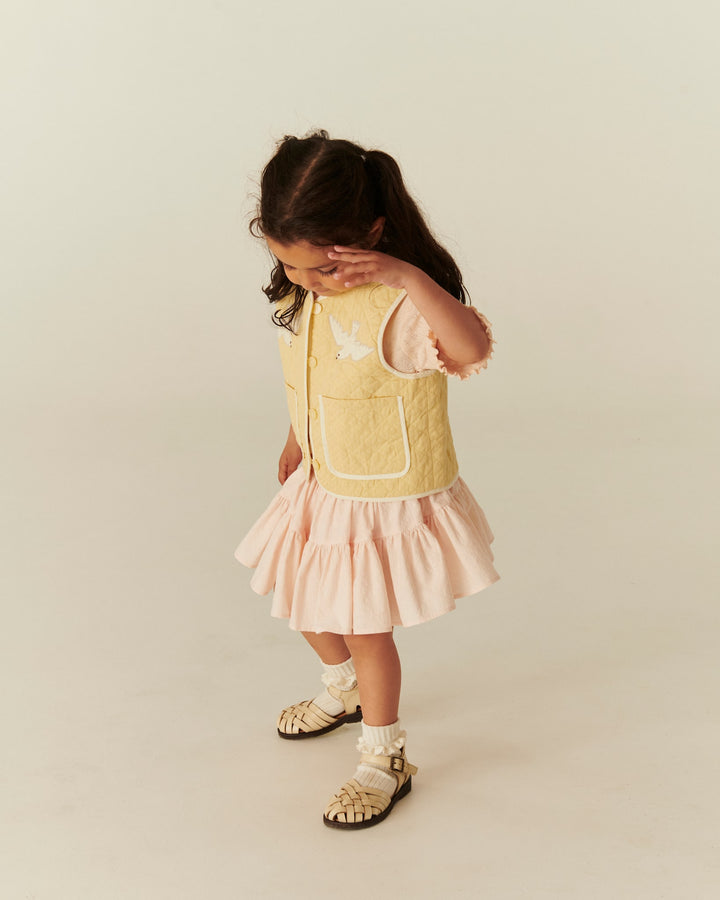 SKIRT W. TULLE LINING - DUSTY ROSE