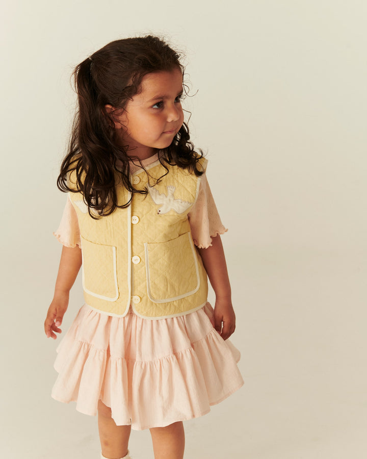 SKIRT W. TULLE LINING - DUSTY ROSE