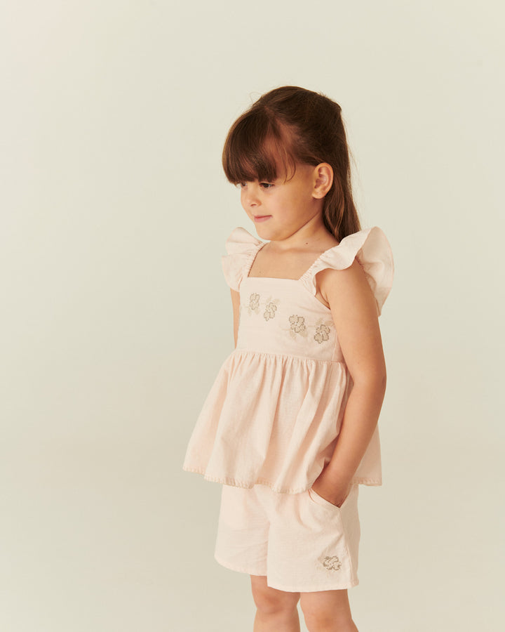 SUMMER SET W. EMB. - DUSTY ROSE COMB.