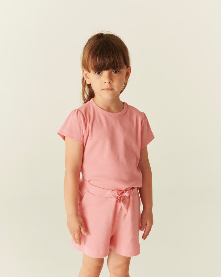 Modal Rib Shorts - Pink