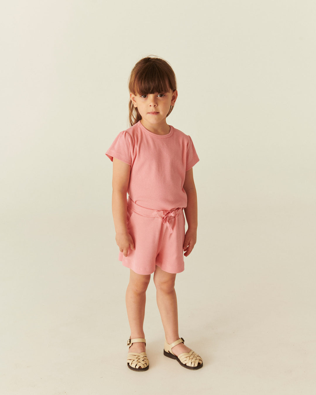 Modal Rib Shorts - Pink