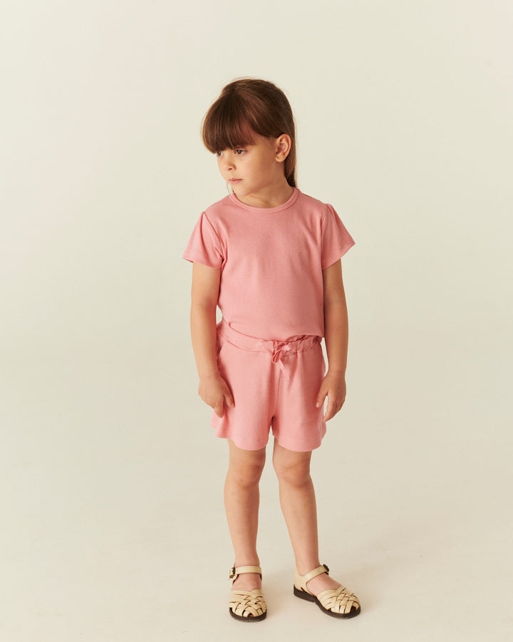 Modal Rib Shorts - Pink