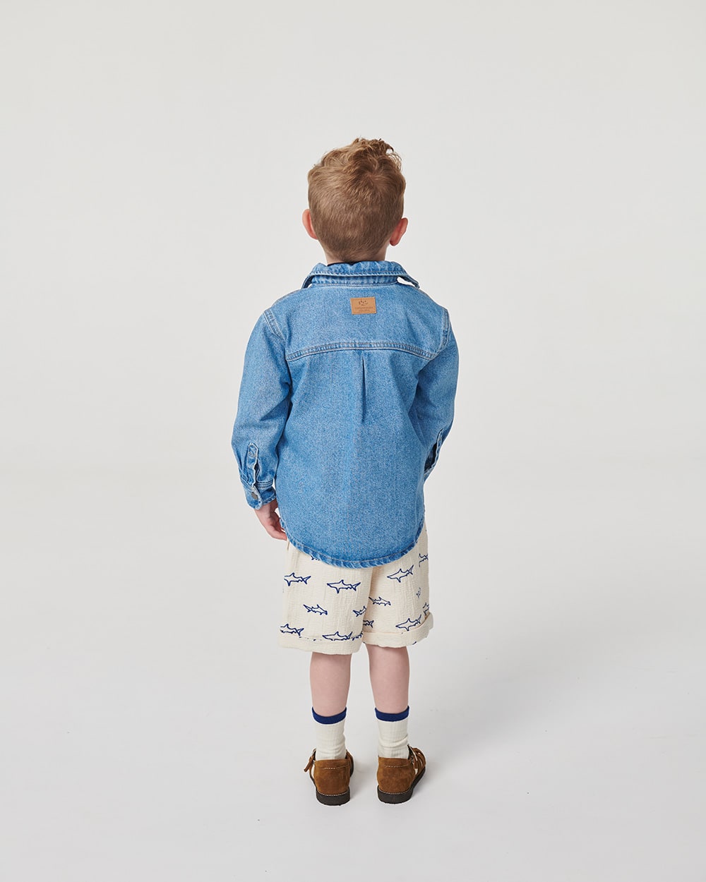Organic denim Jacket - Lt. Blue Indigo Washed