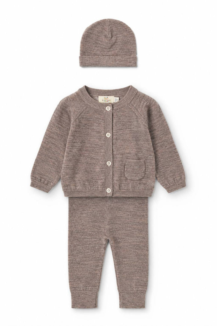 Classic Merino Baby Set - Natural Melange