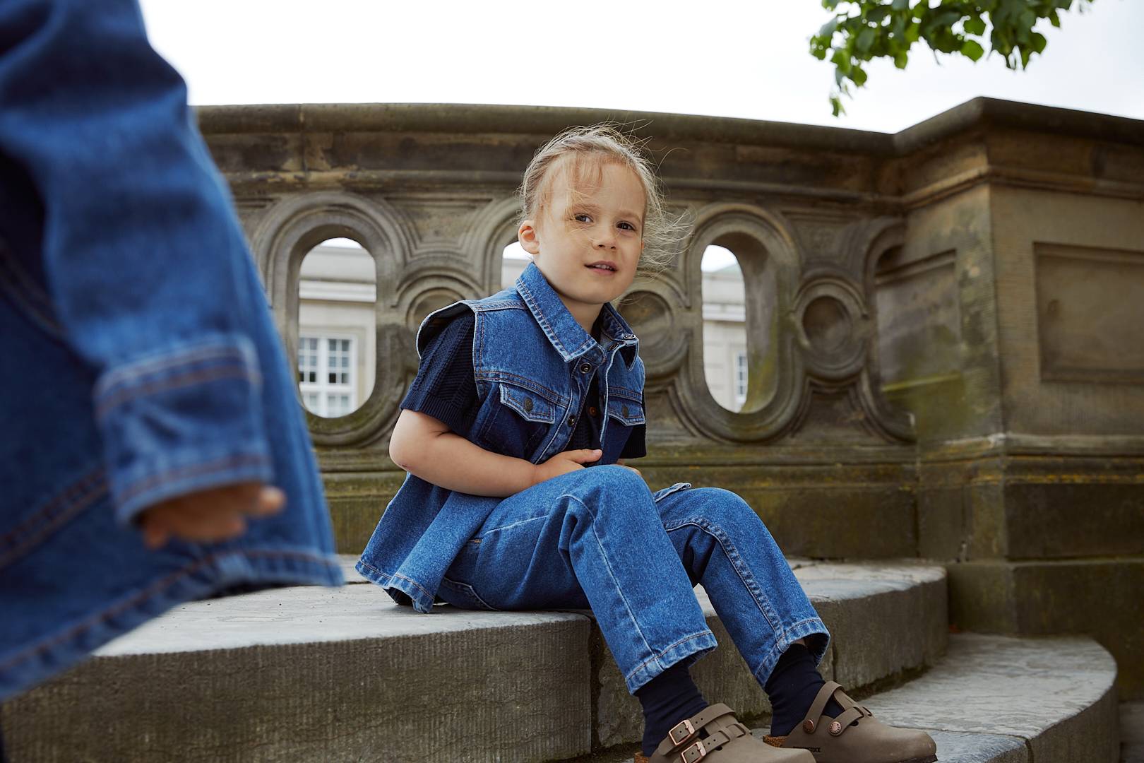 ORGANIC BOYISH DENIM VEST - INDIGO BLUE WASHED