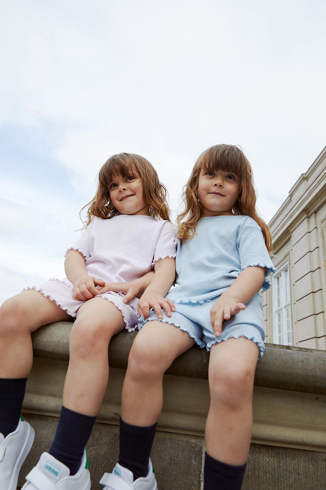 SUMMER POINTELLE T-SHIRT SS - DUSTY BLUE