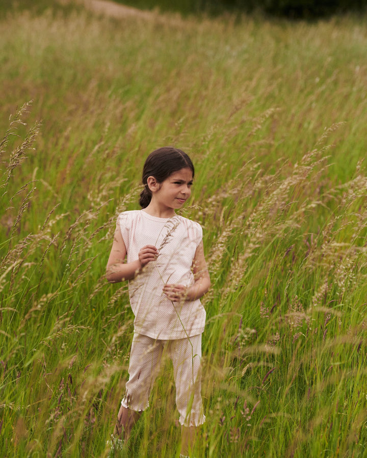 CREPE 3/4 LEGGINGS - PINK COMB.