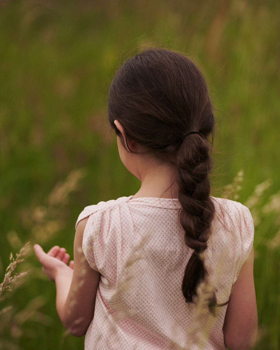 CREPE TOP - PINK COMB.
