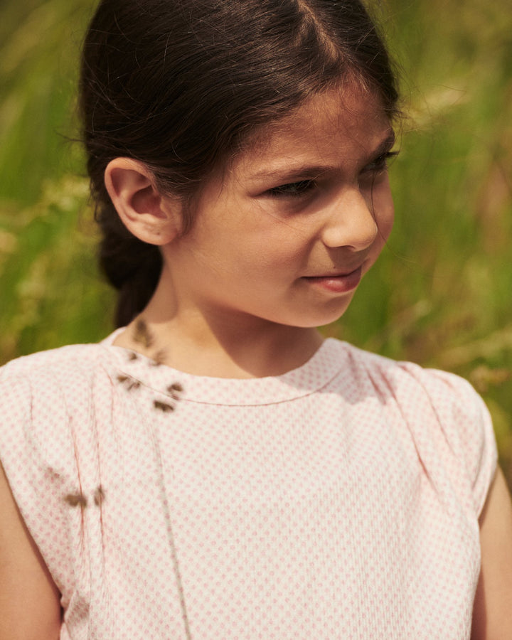 CREPE TOP - PINK COMB.