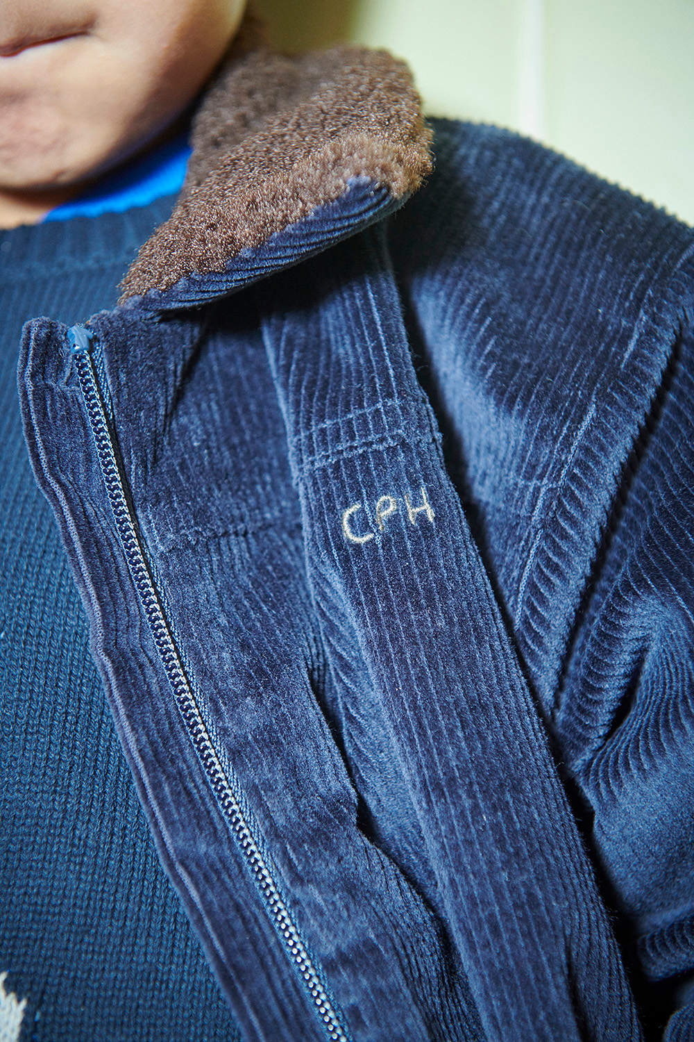 Corduroy Bomber Jacket - Navy