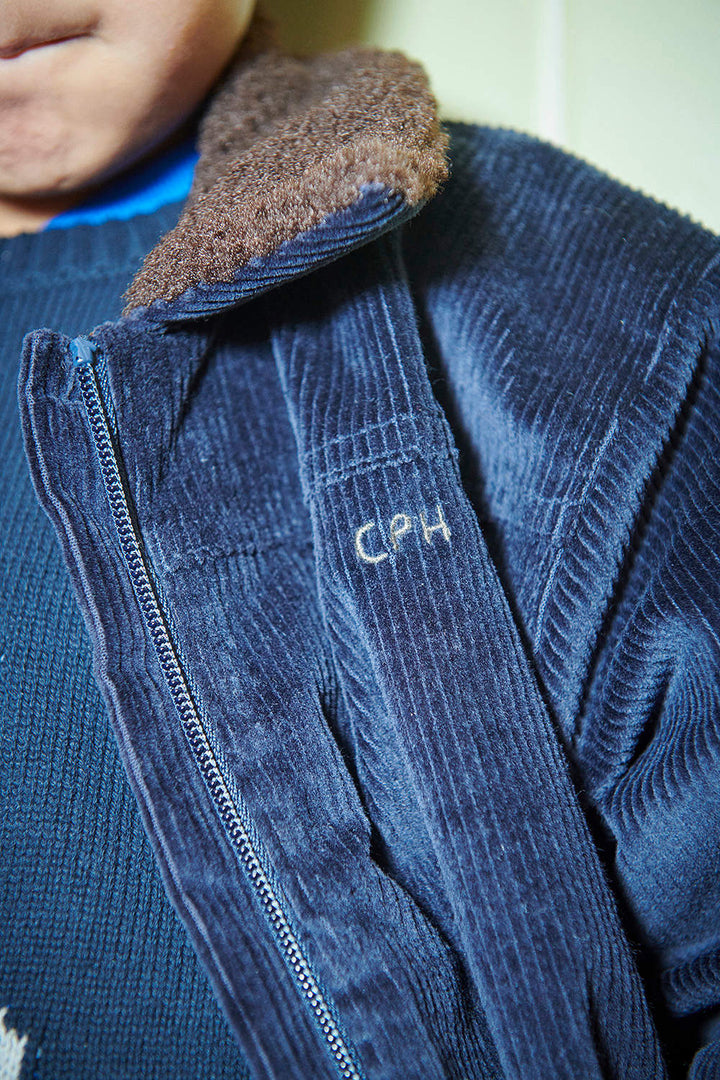 Corduroy Bomber Jacket - Navy