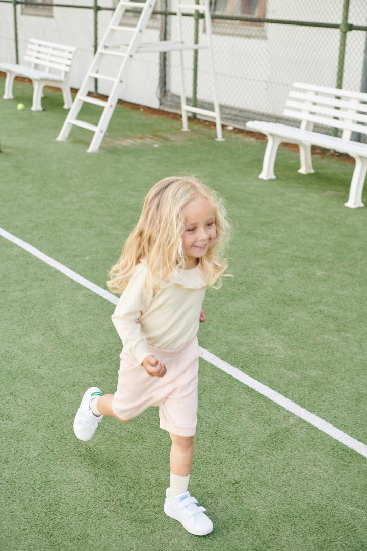LT. KNITTED MARGUERITTE BLOUSE - CREAM
