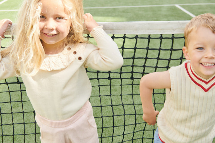 LT. KNITTED MARGUERITTE BLOUSE - CREAM