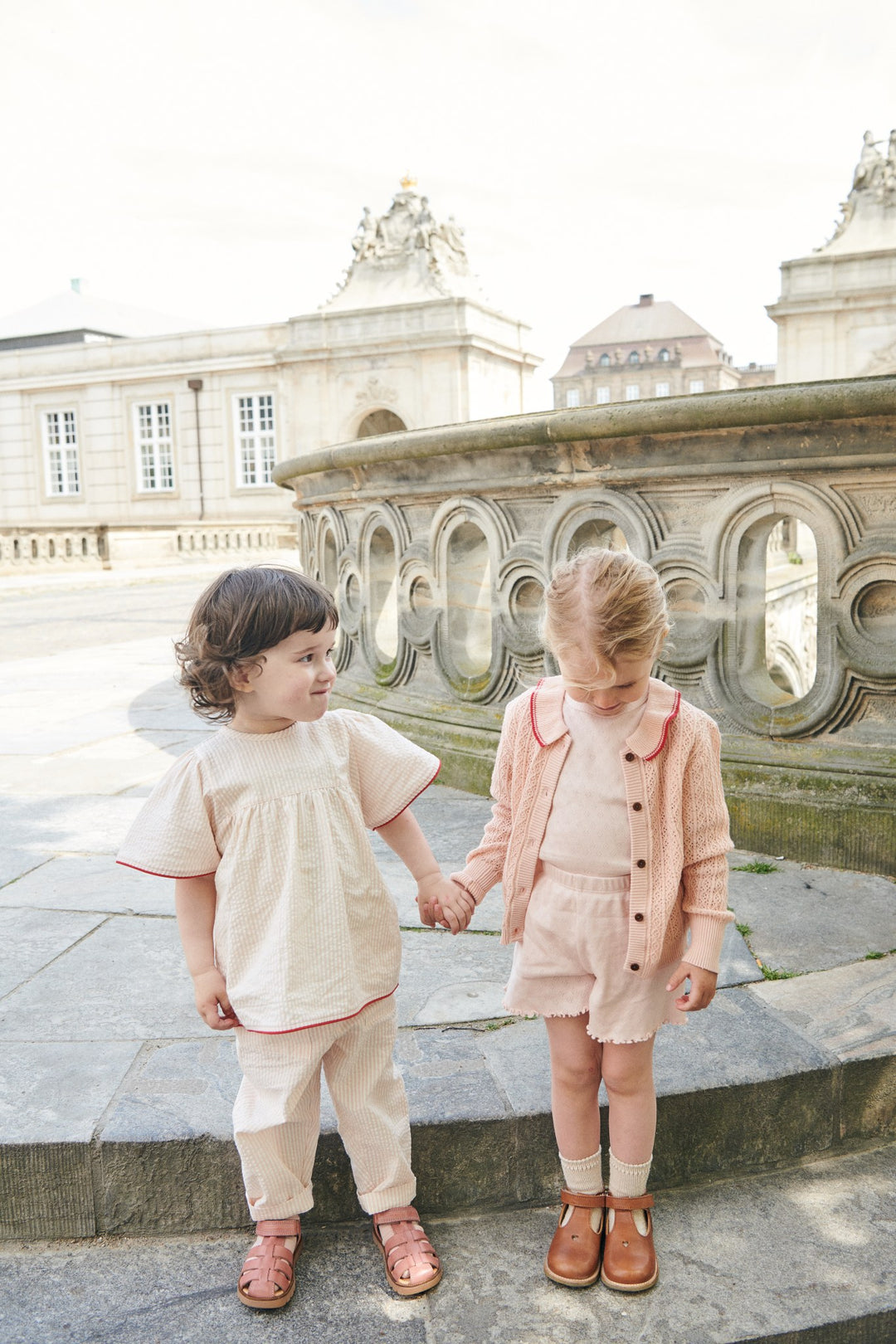 POINTELLE HEART SHORTS - DUSTY ROSE