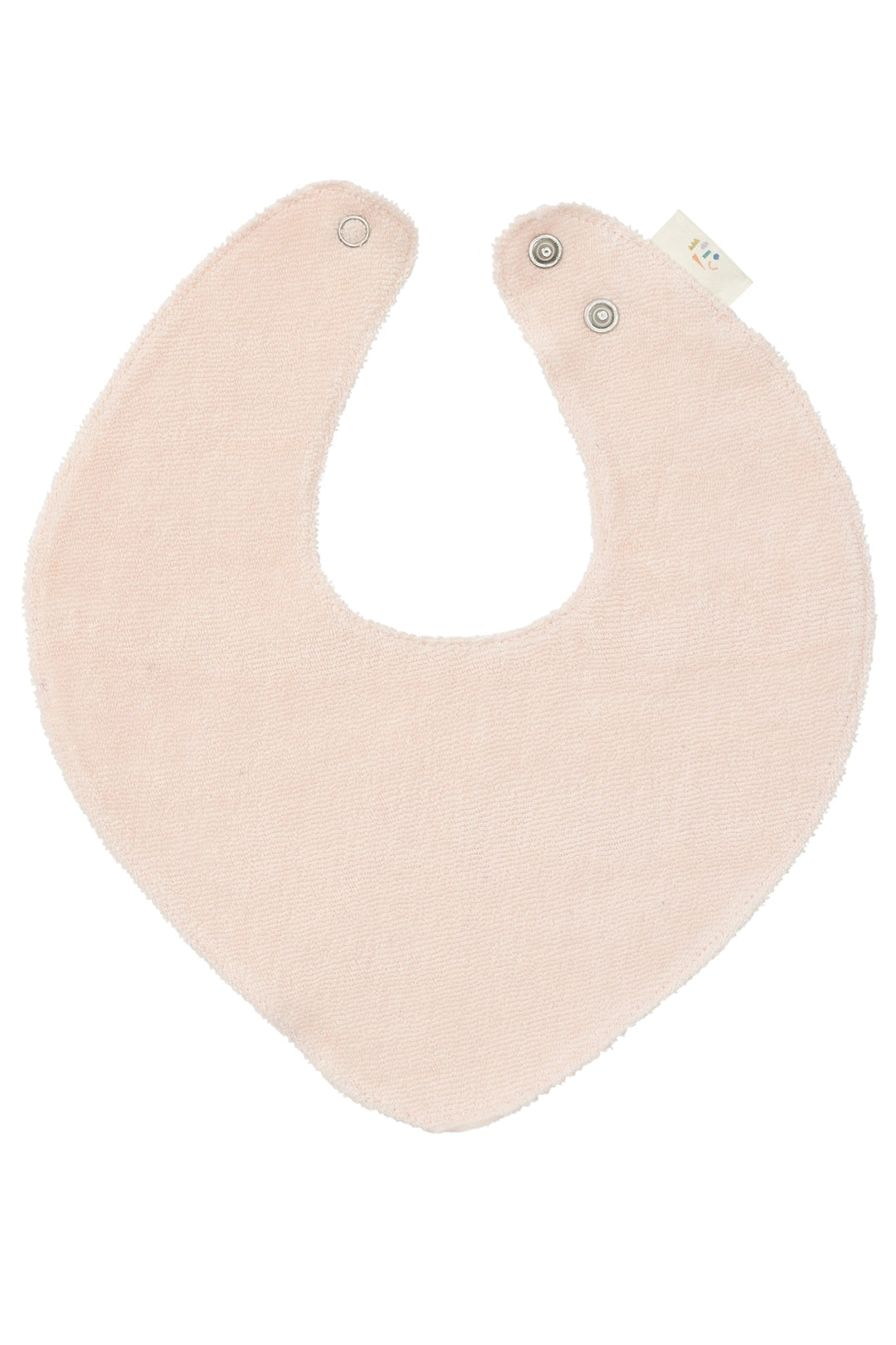 COTTON BIB W. COATING AT FRONT - SOFT PINK