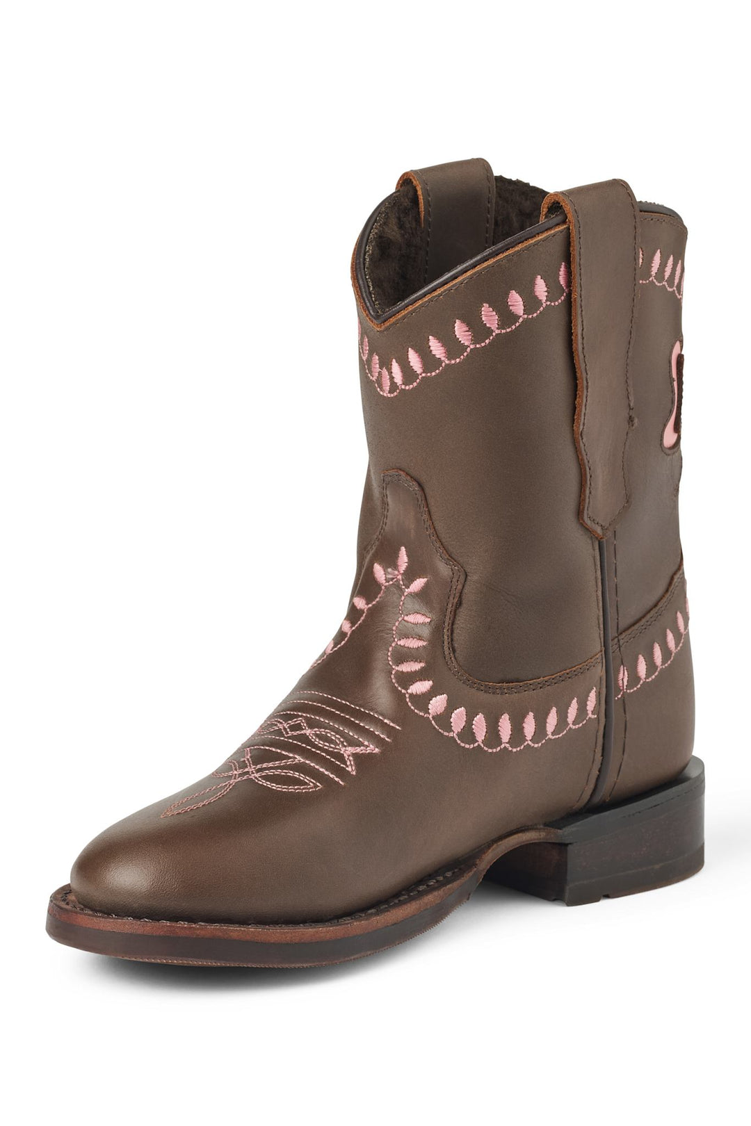 Bow Boot w. Warm Lining - Low - Dk. Brown
