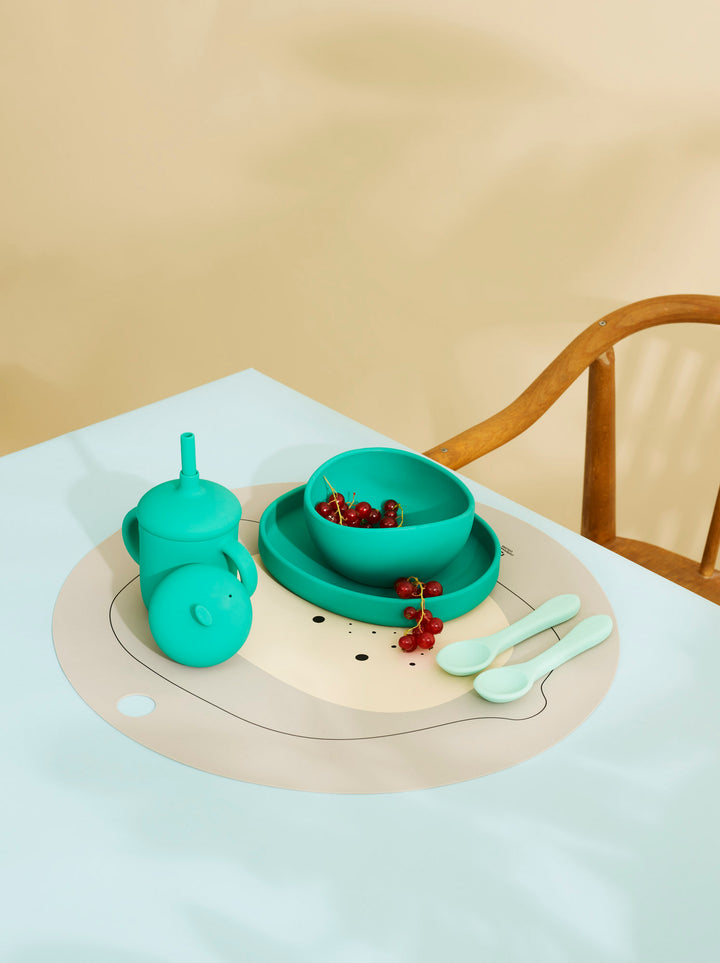 CURIOUS DINNER SET - SHARP GREEN