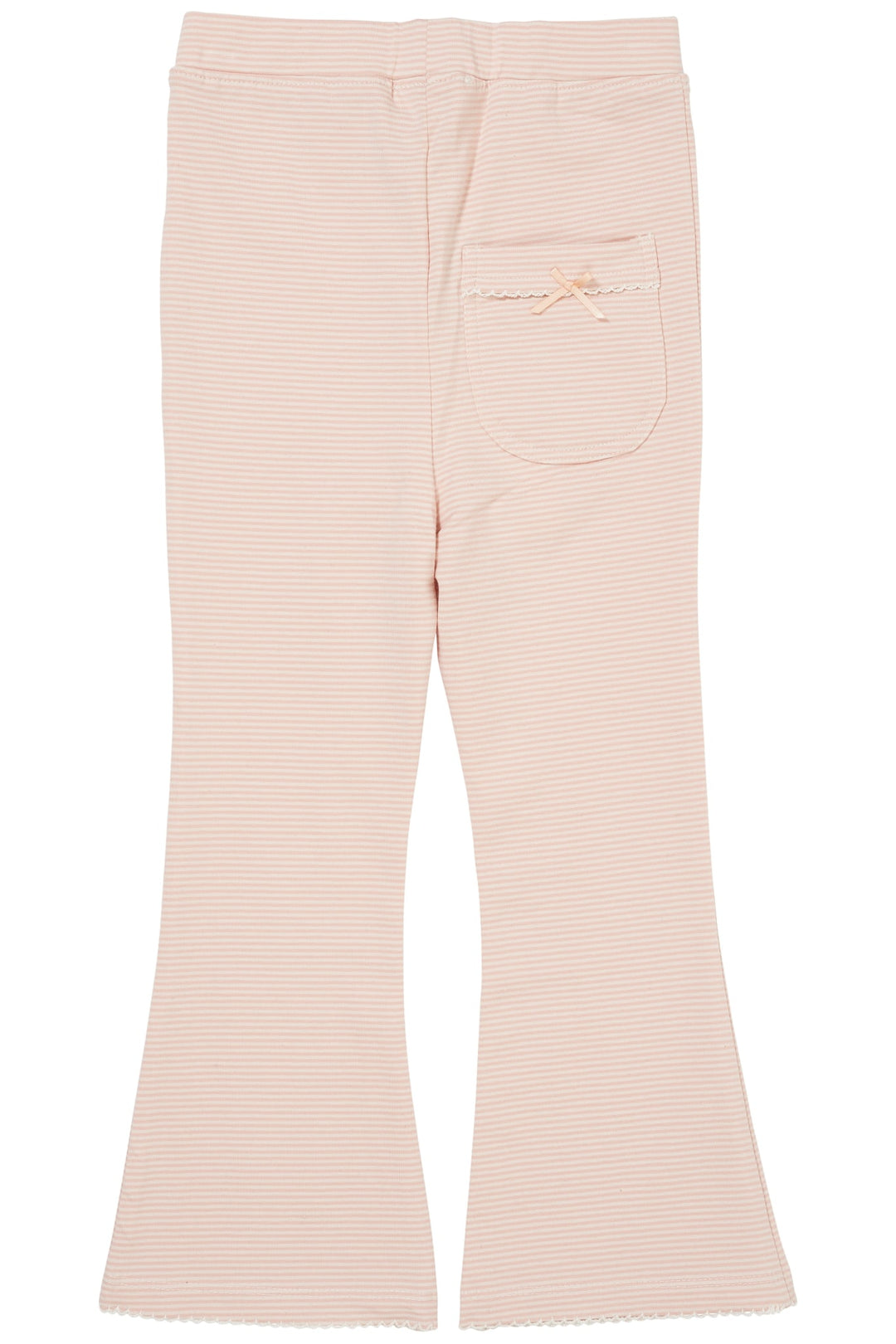 STRIPED FLARE PANT - DUSTY ROSE/CREAM STRIPE