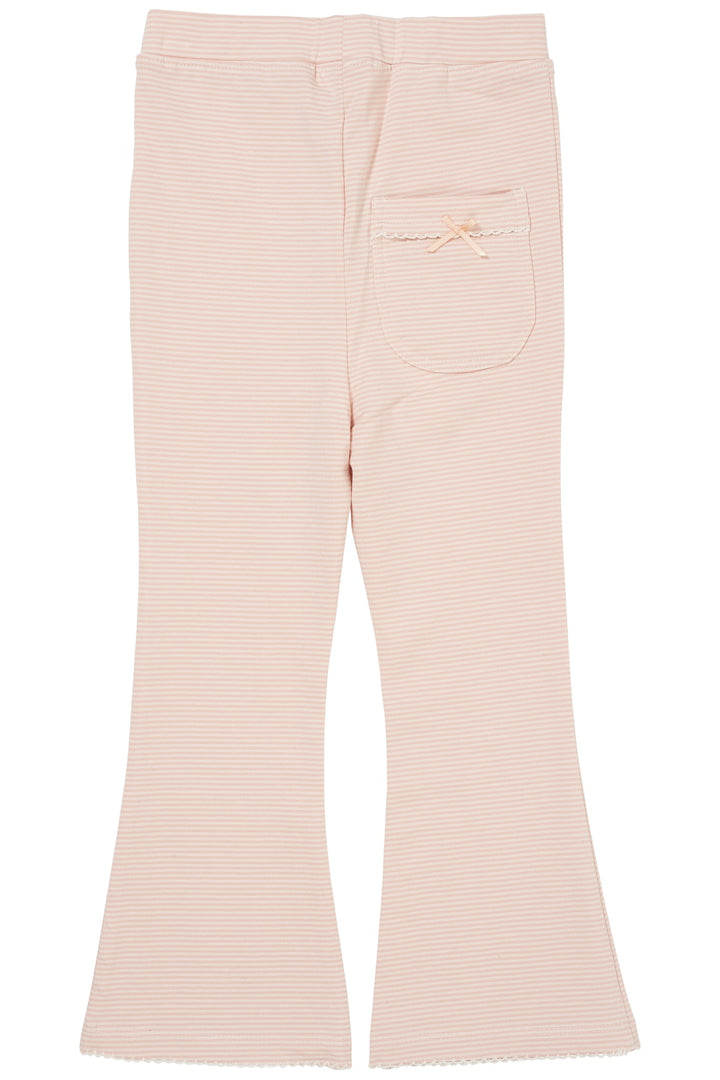 STRIPED FLARE PANT - DUSTY ROSE/CREAM STRIPE