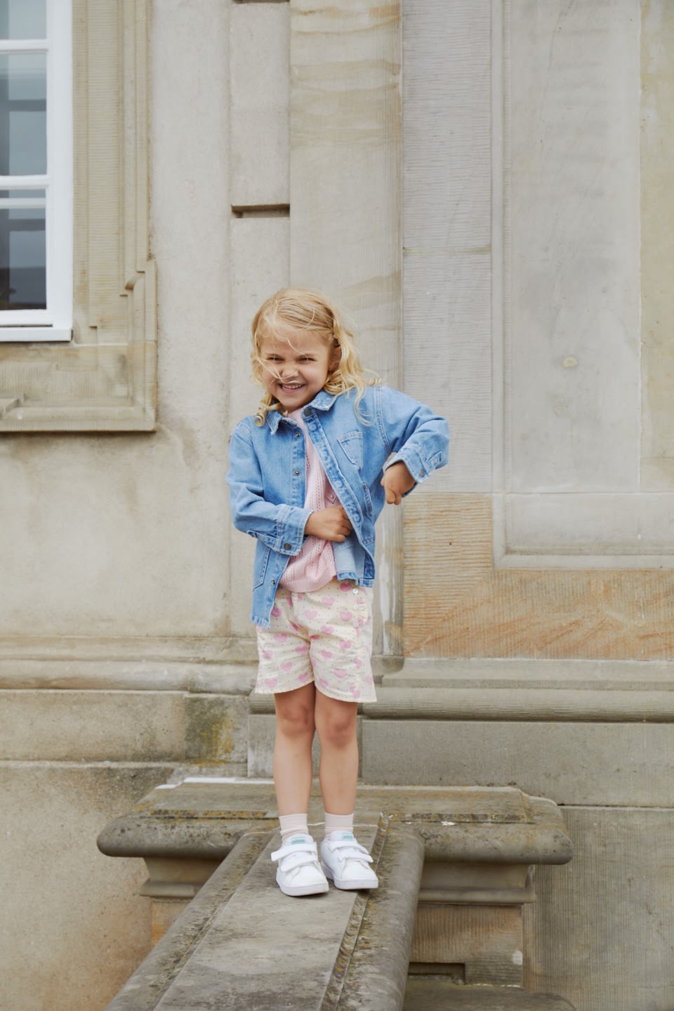 HEART AND DOTS SHORTS W RUFFLE POCKETS - HEART AOP