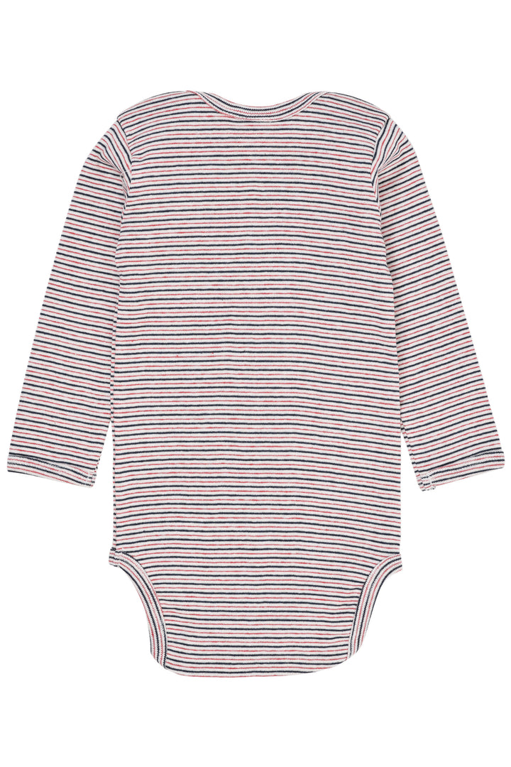 STRIPED LONG SLEEVE BODY - BLUE RED STRIPE