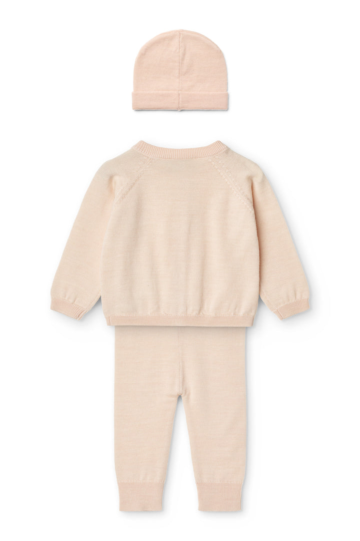 Classic Merino Baby Set - Soft Pink