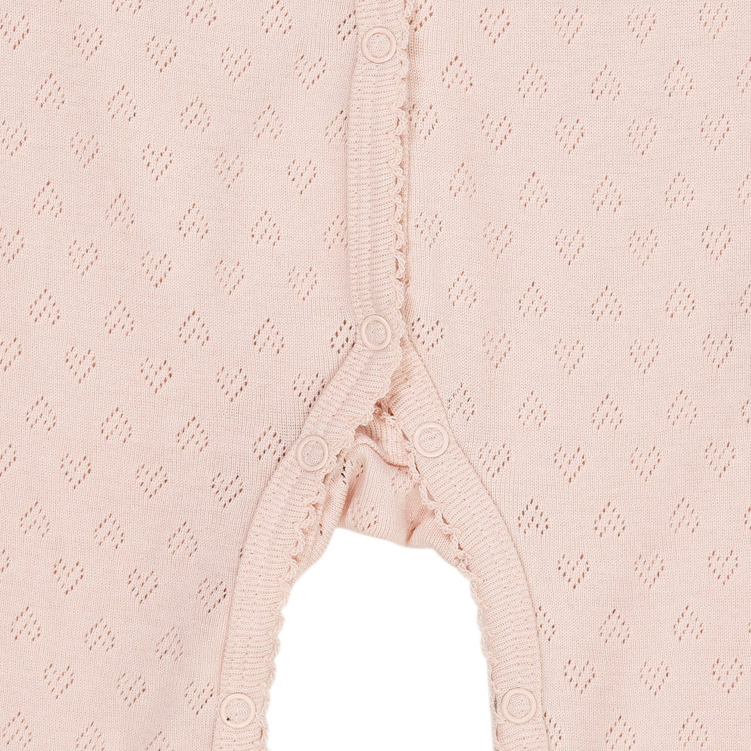 POINTELLE HEART FULL BODY - DUSTY ROSE