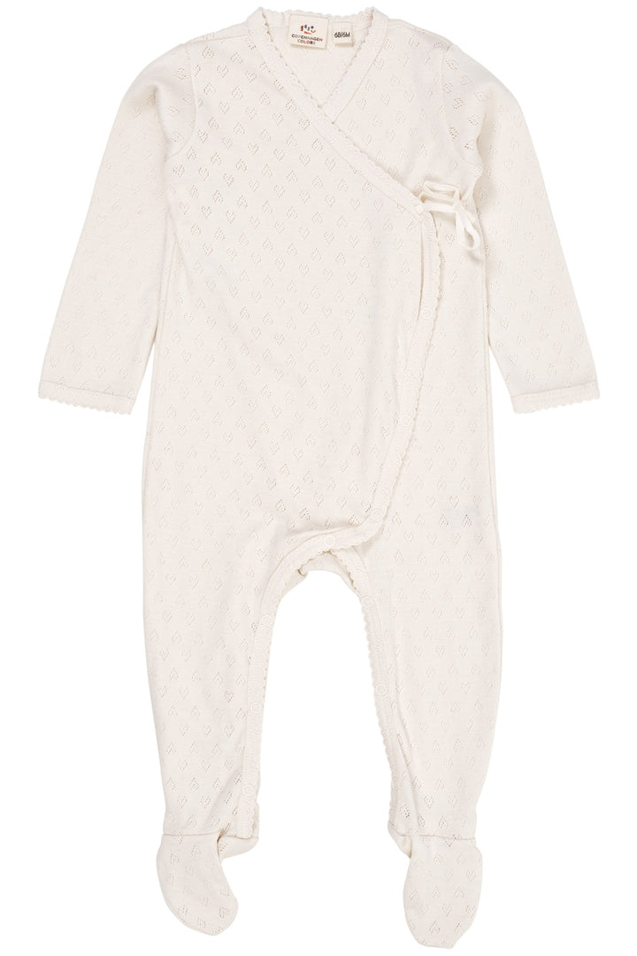 POINTELLE CROSS-OVER FULL BODY - CREAM