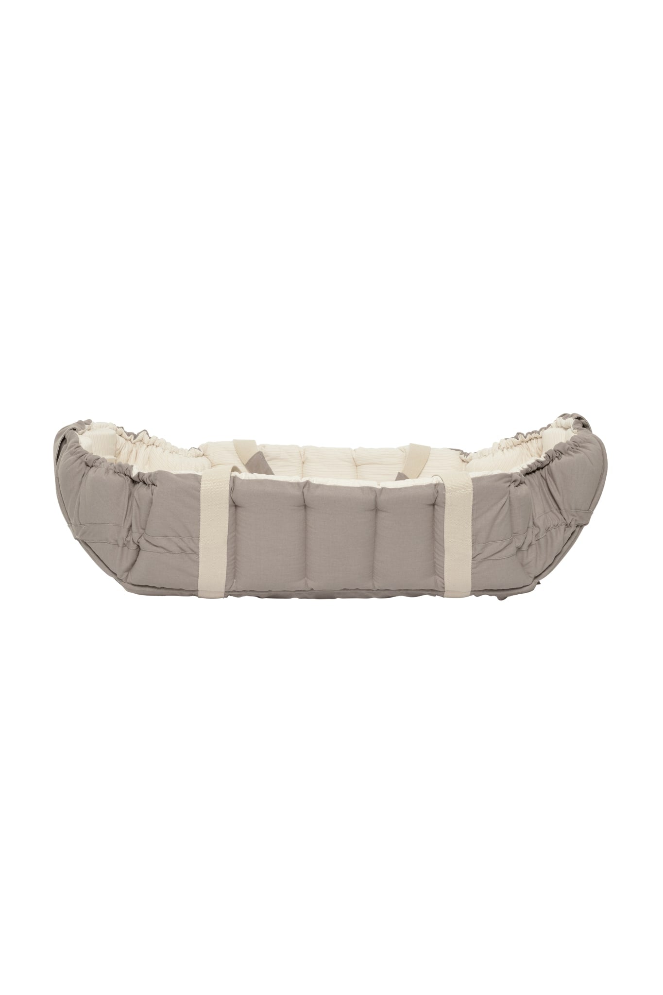 ORGANIC LIFT AND PLAYMAT - DARK GREY W. CREAM SOLID STRIPE