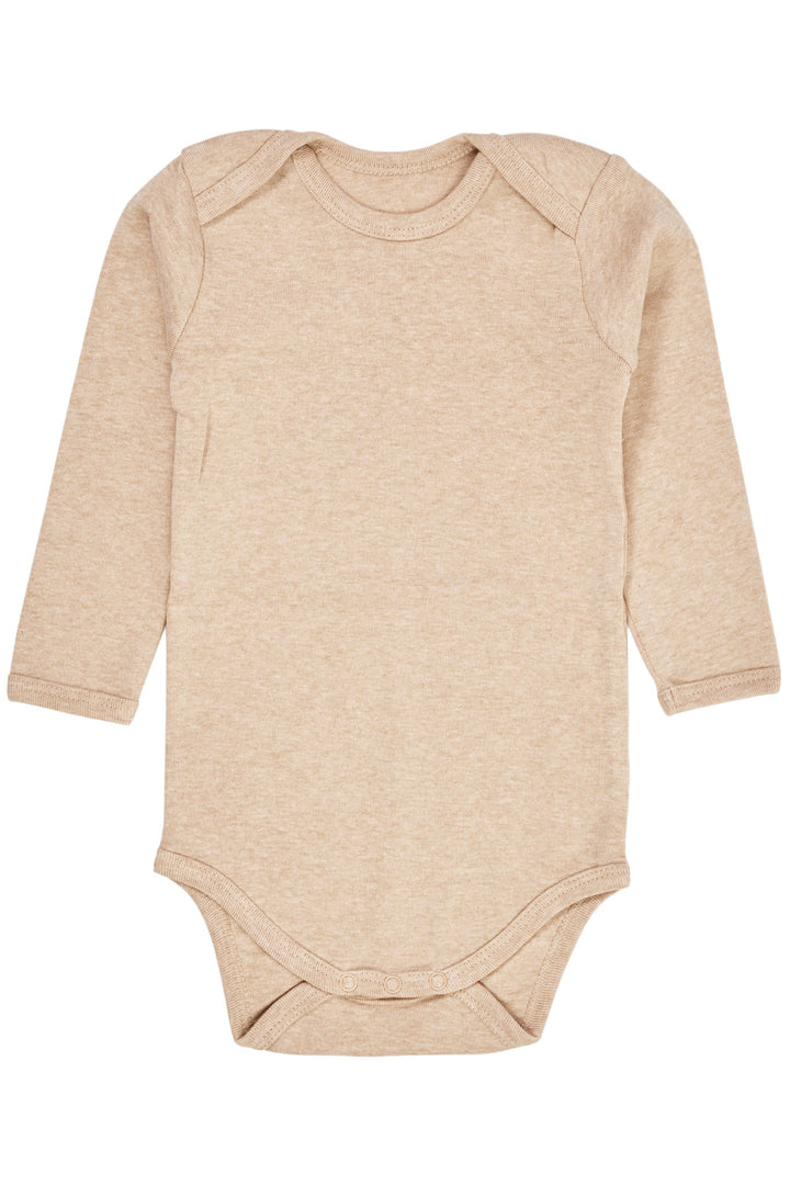 MELANGE LS BODYSTOCKING - BEIGE MELANGE