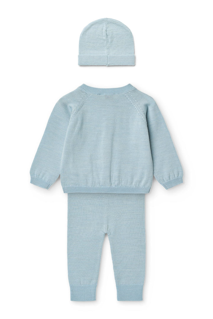 Classic Merino Baby Set - Dusty Blue