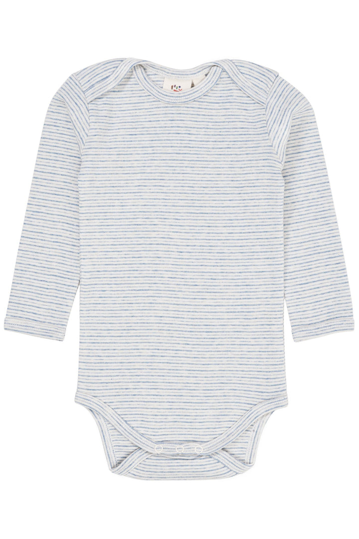 STRIPED LONG SLEEVE BODY - LT BLUE STRIPE