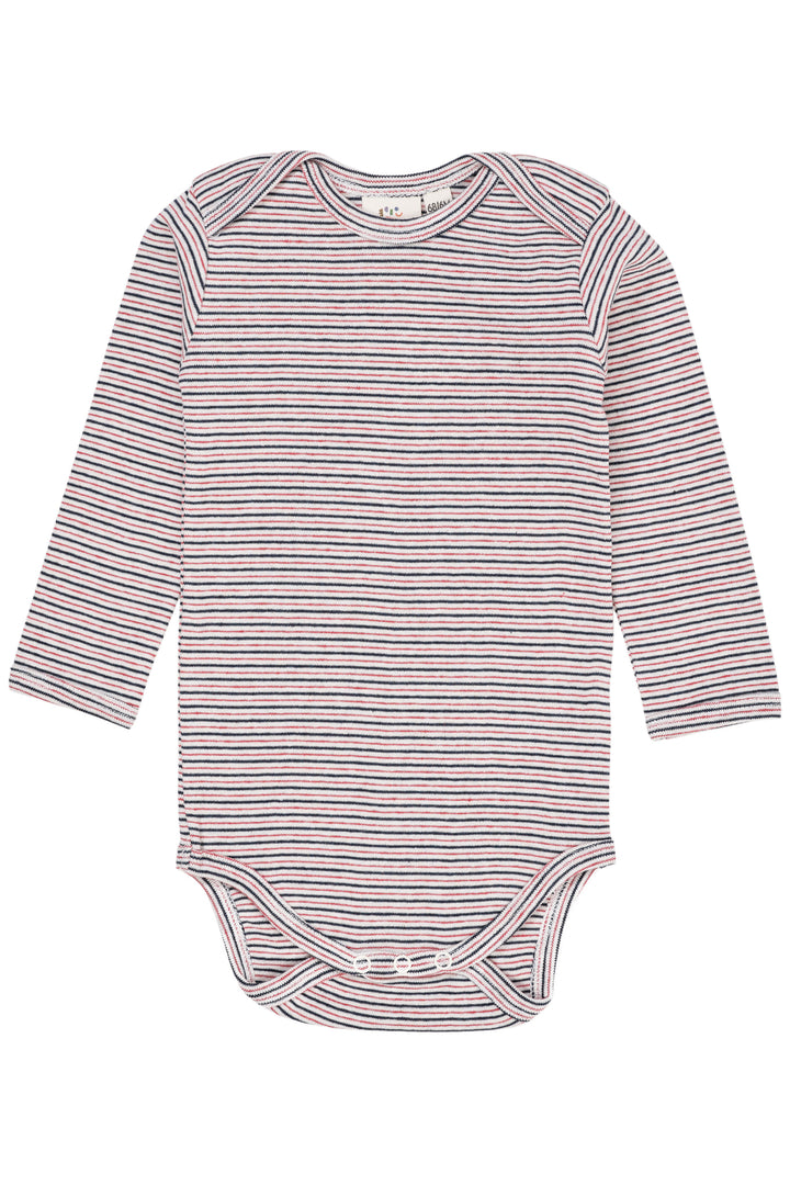 STRIPED LONG SLEEVE BODY - BLUE RED STRIPE