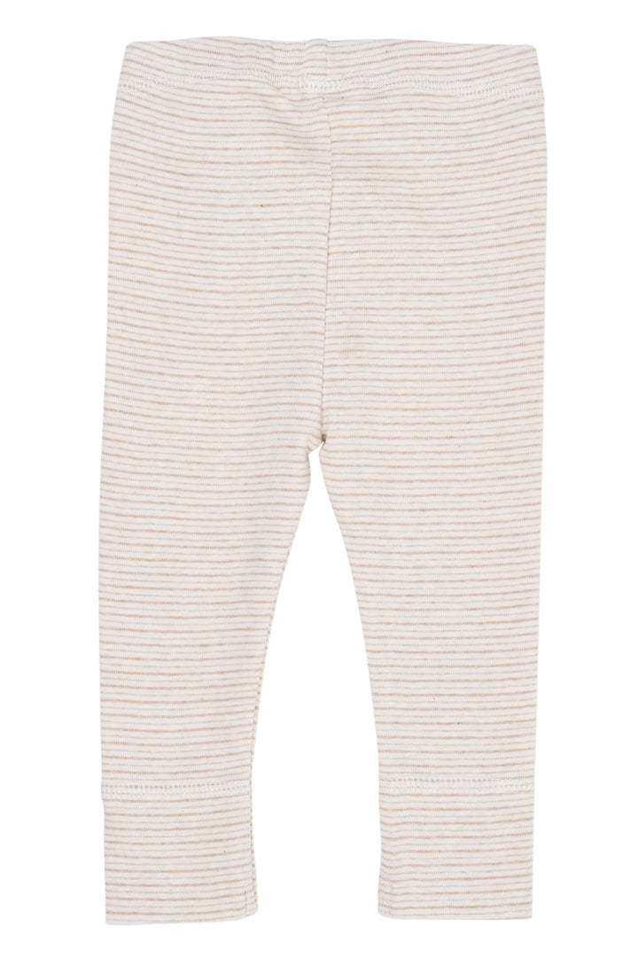 STRIPED LEGGINGS - BEIGE STRIPE