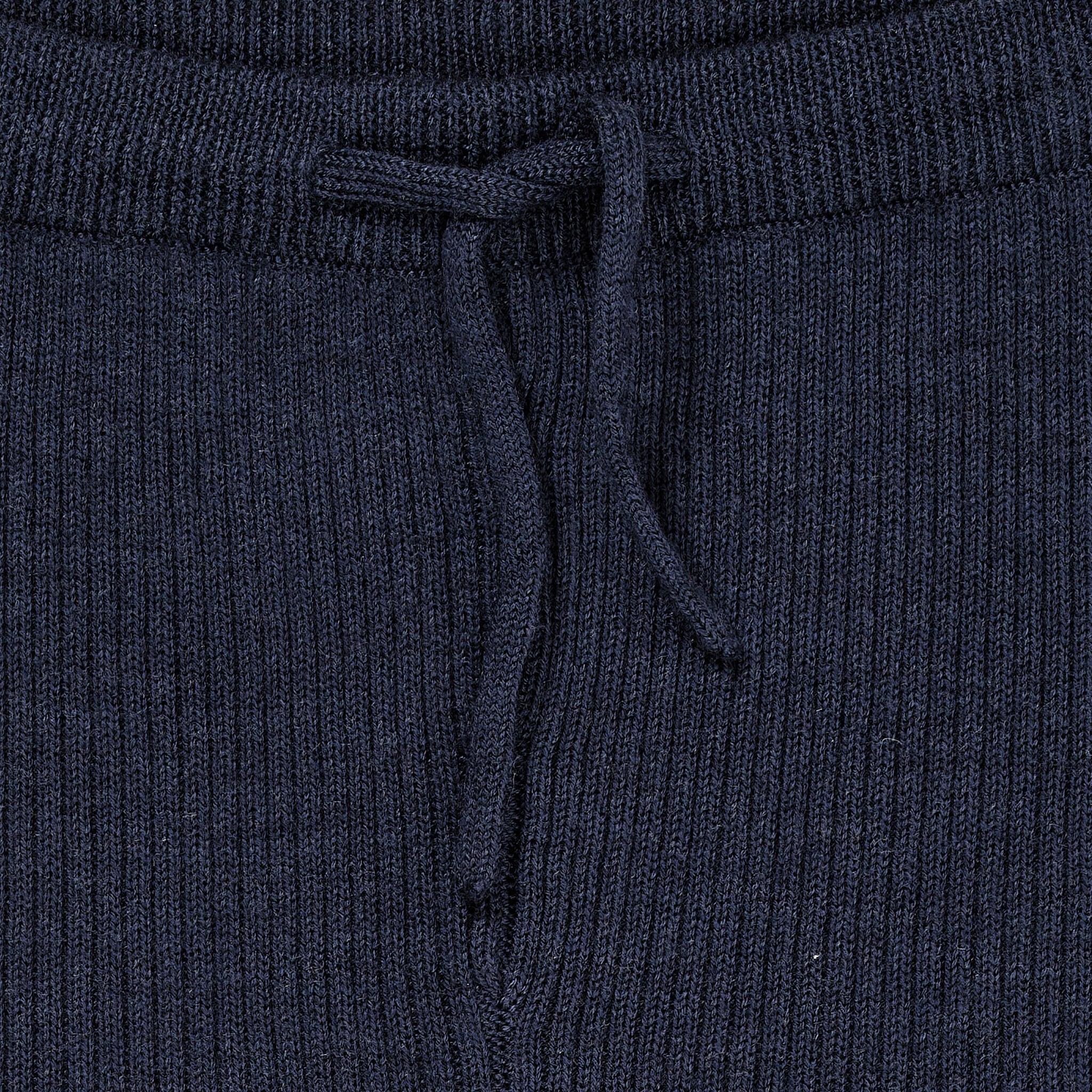 MERINO CLASSIC RIB LEGGINGS W. DRAWSTRINGS - NAVY