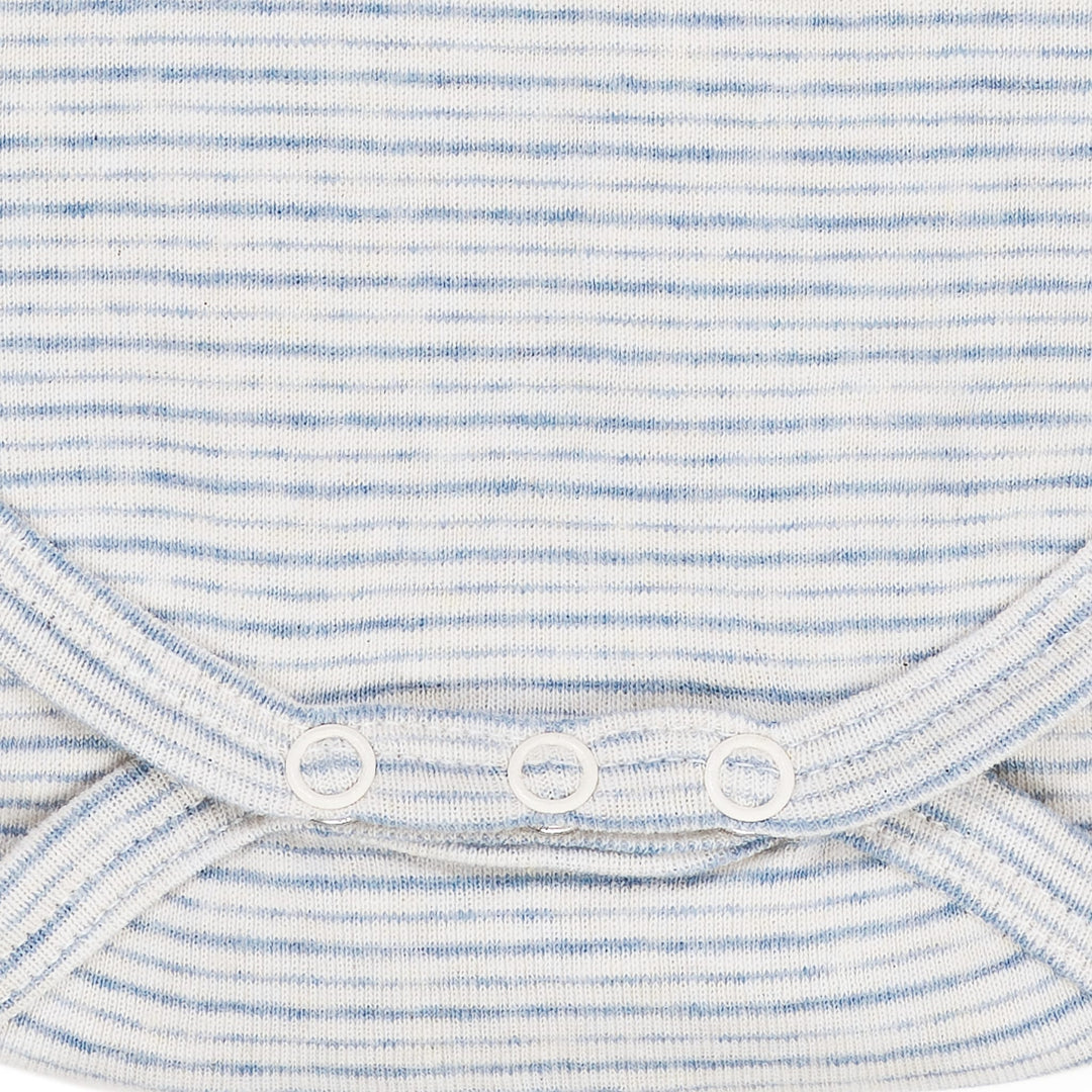 STRIPED LONG SLEEVE BODY - LT BLUE STRIPE