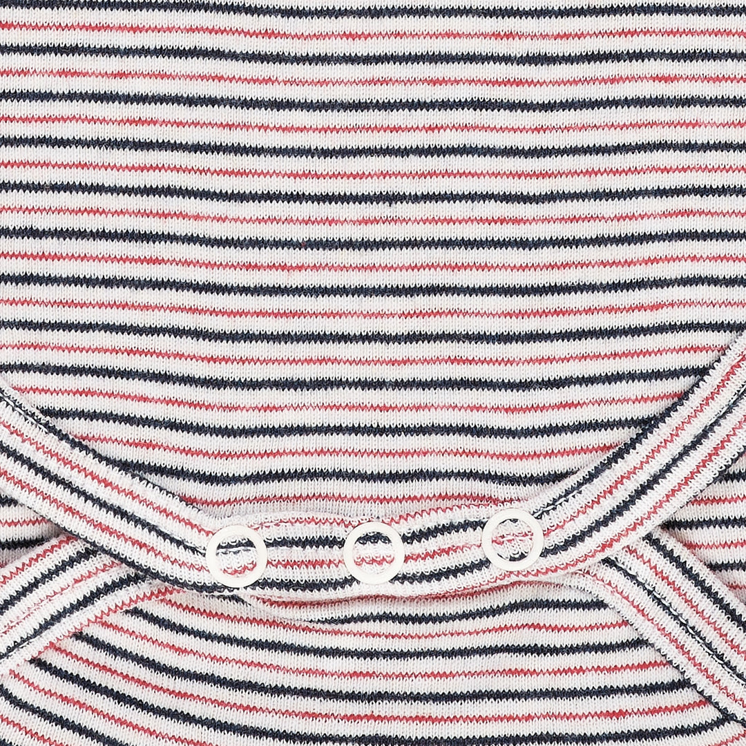 STRIPED LONG SLEEVE BODY - BLUE RED STRIPE