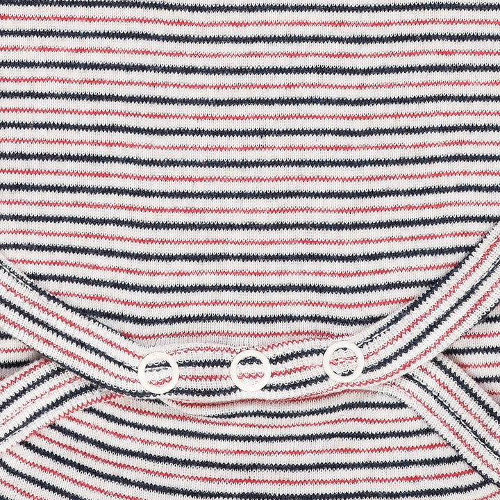 STRIPED LONG SLEEVE BODY - BLUE RED STRIPE