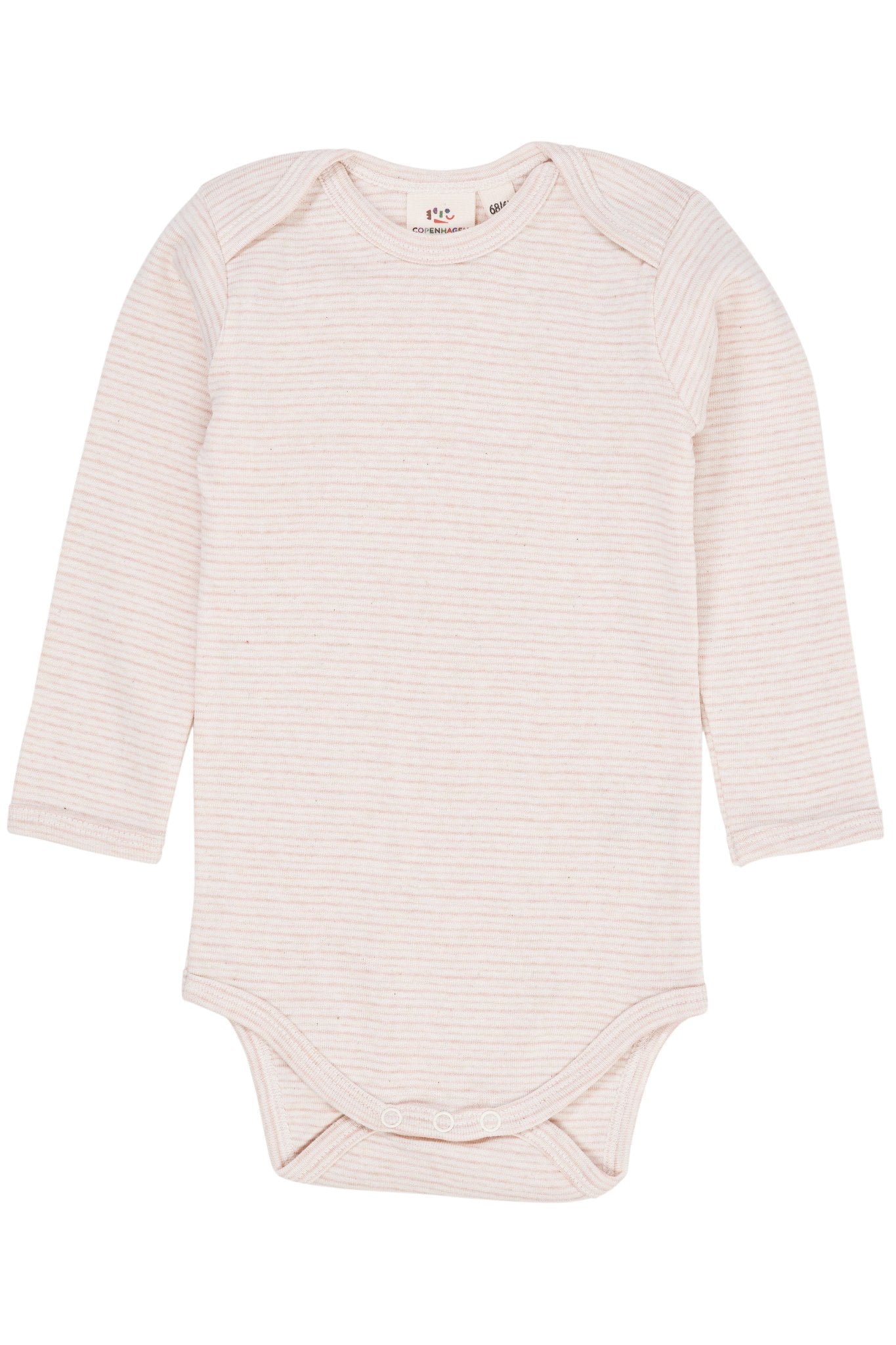 STRIPED LONG SLEEVE BODY - BEIGE STRIPE